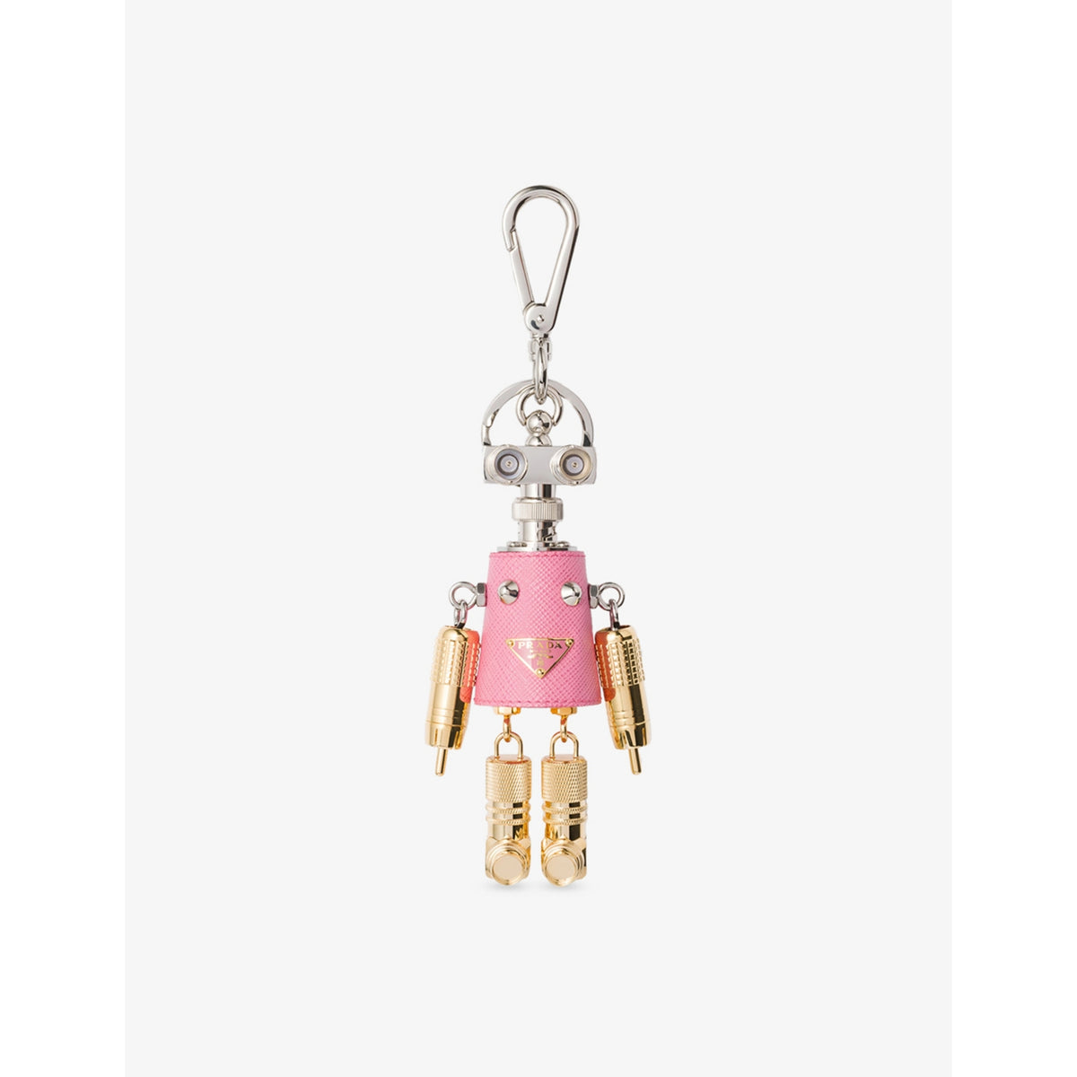 Prada robot Saffiano leather bag charm 19cm, imported from the UK