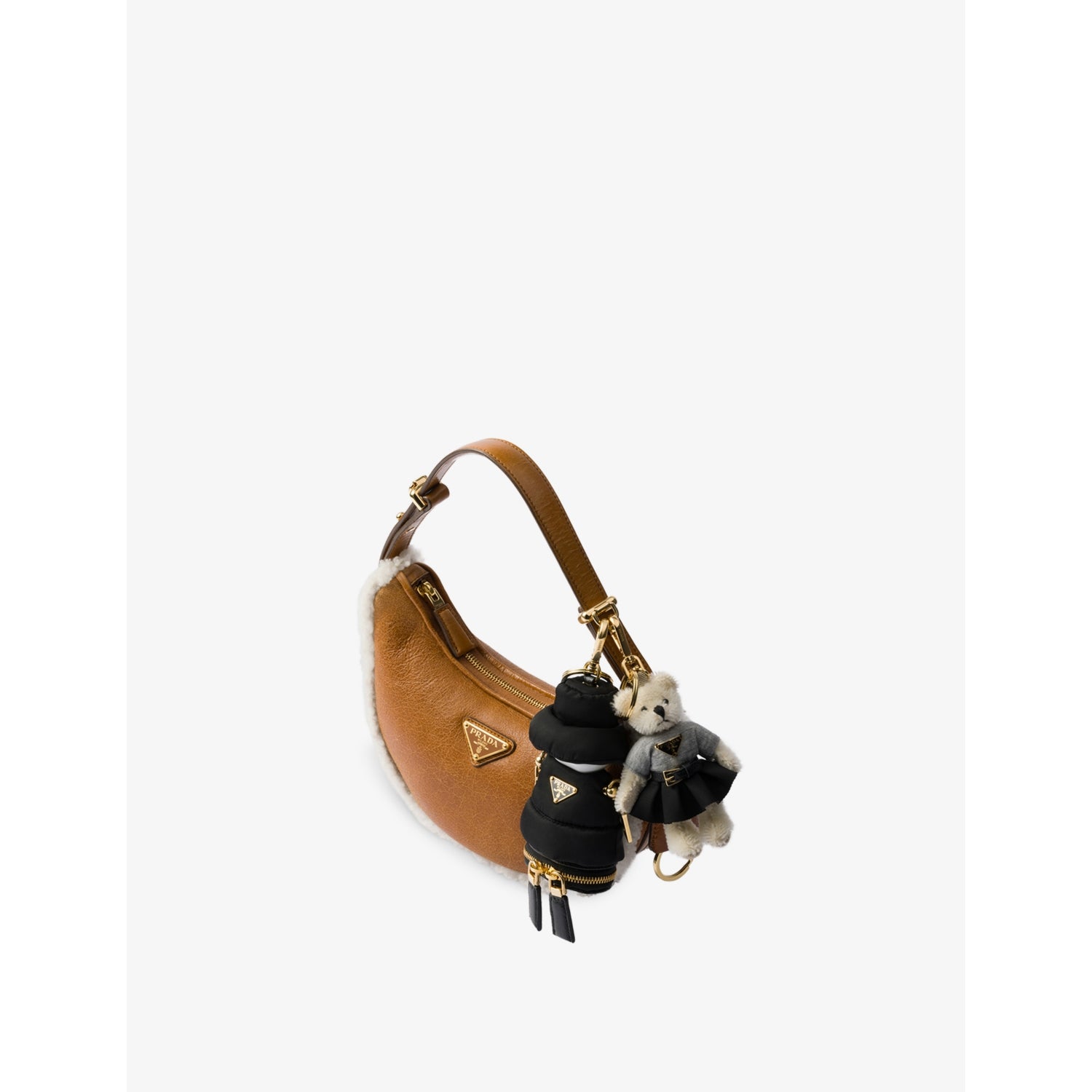 Prada teddy keychain charm 11cm, imported from the UK