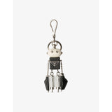 Prada robot bag charm in Saffiano leather, imported from the UK