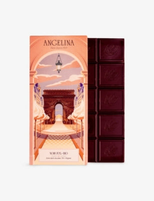 Angelina organic dark chocolate bar 70% 100g, UK version