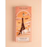 Angelina organic dark chocolate bar caramelized almonds 100g, UK version