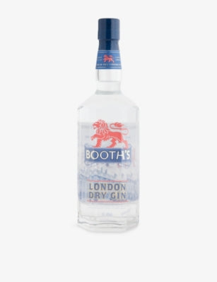 Booth's London Dry gin 700ml spirit bottle, UK version