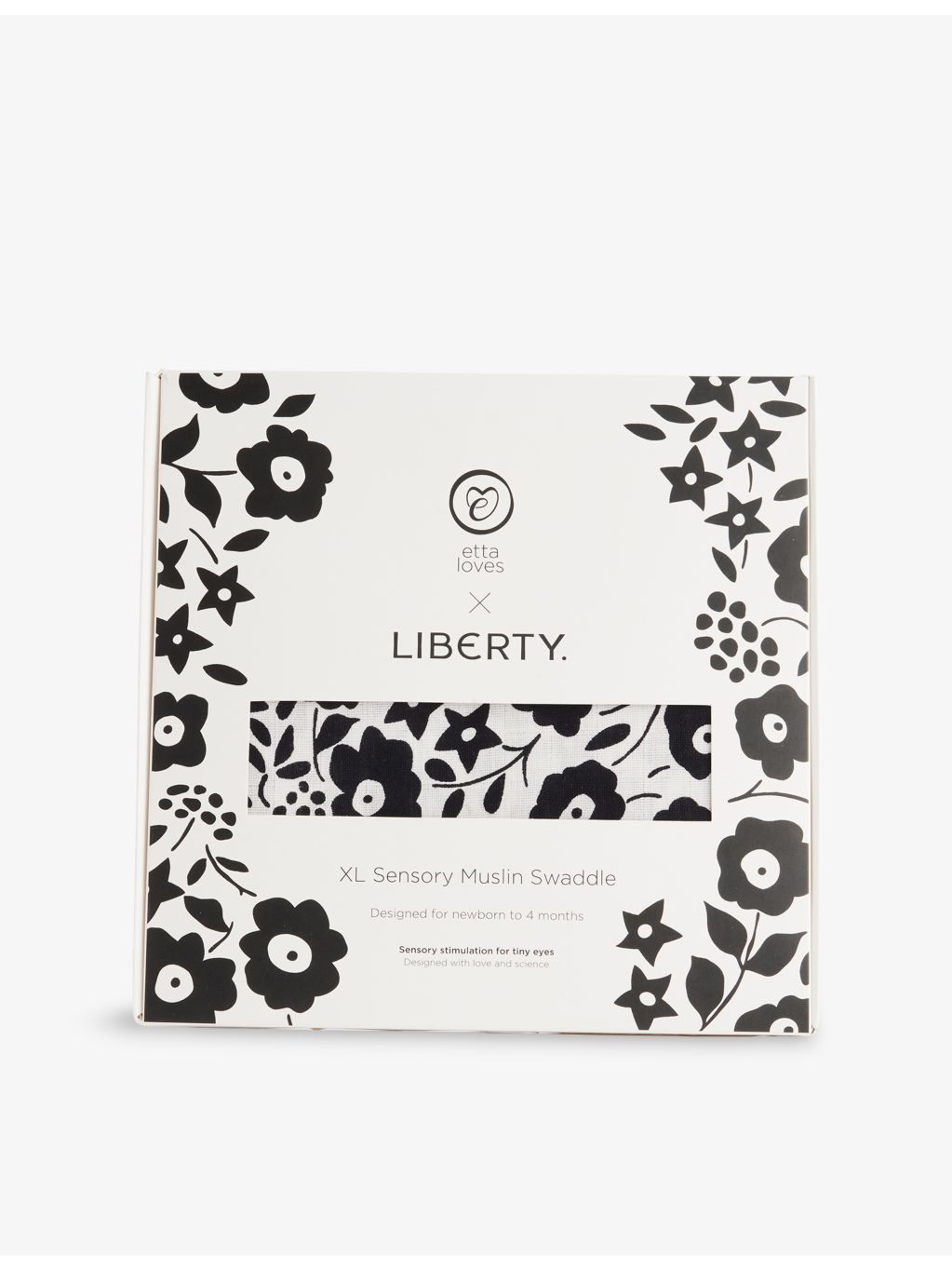 Etta Loves Liberty floral XL muslin swaddle 120cm - British product