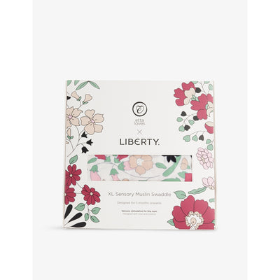 selfridges Etta Loves x Liberty Floral-Print XL Cotton Muslin Swaddle 0-4 Months- Buy online at McGrocer