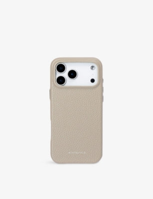 Mintapple grained leather iPhone 17 Pro case 6.3 inch, UK version