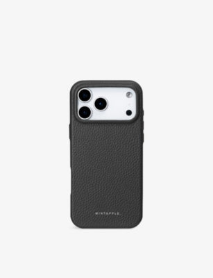MINTAPPLE grained leather case for iPhone 17 Pro Max - British product