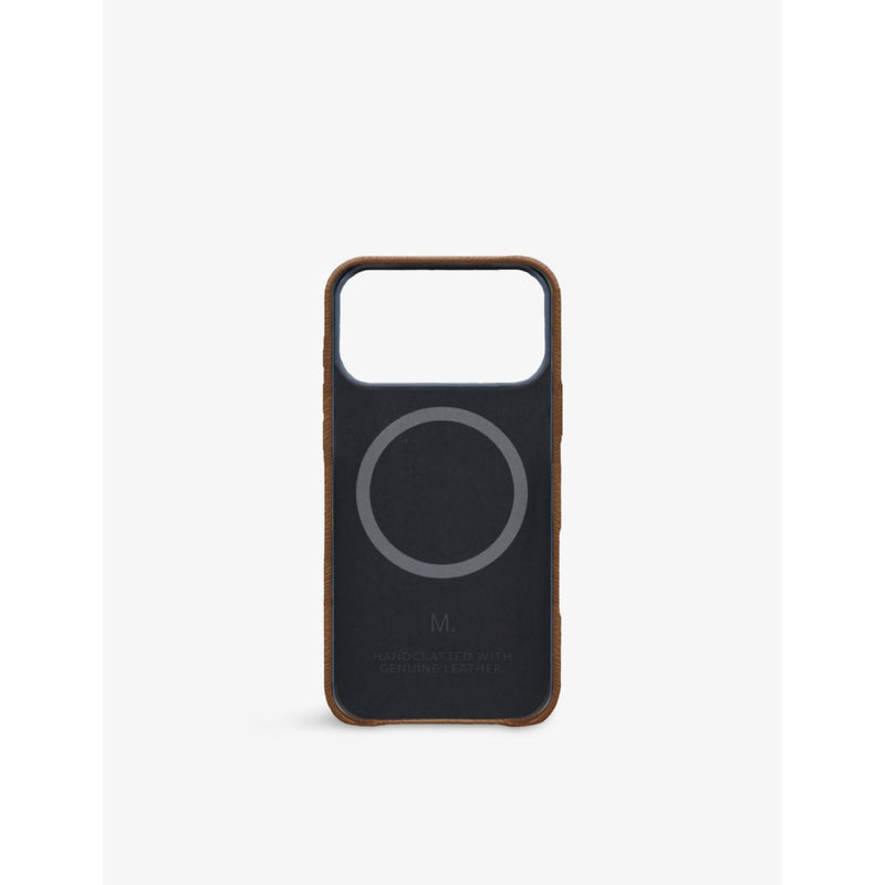 MINTAPPLE grained leather iPhone 17 Pro Max case - British product