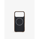 MINTAPPLE grained leather iPhone 17 Pro Max case - British product