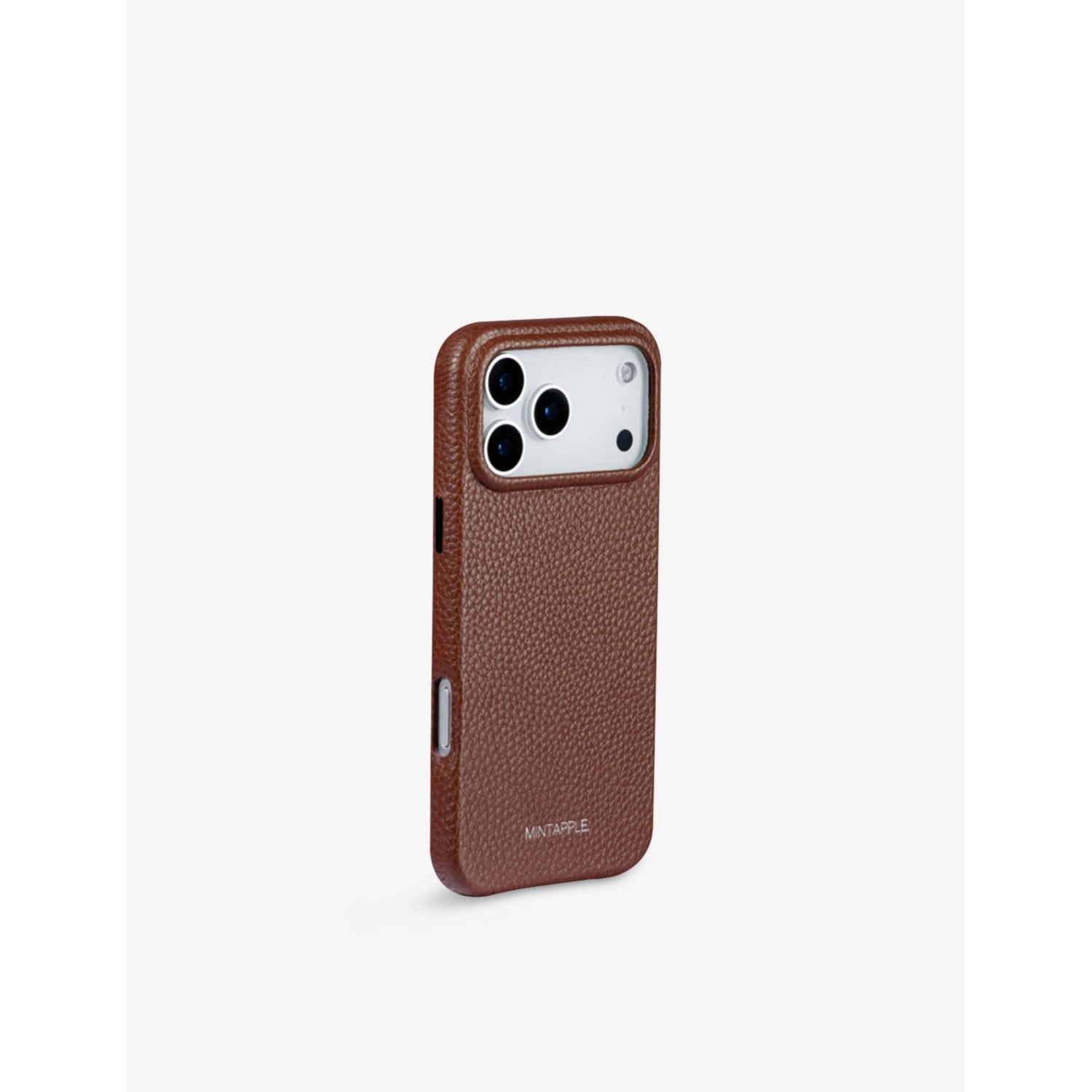 MINTAPPLE grained leather iPhone 17 Pro Max case - British product