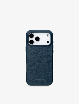 MINTAPPLE grained leather iPhone 17 Pro Max case - British product