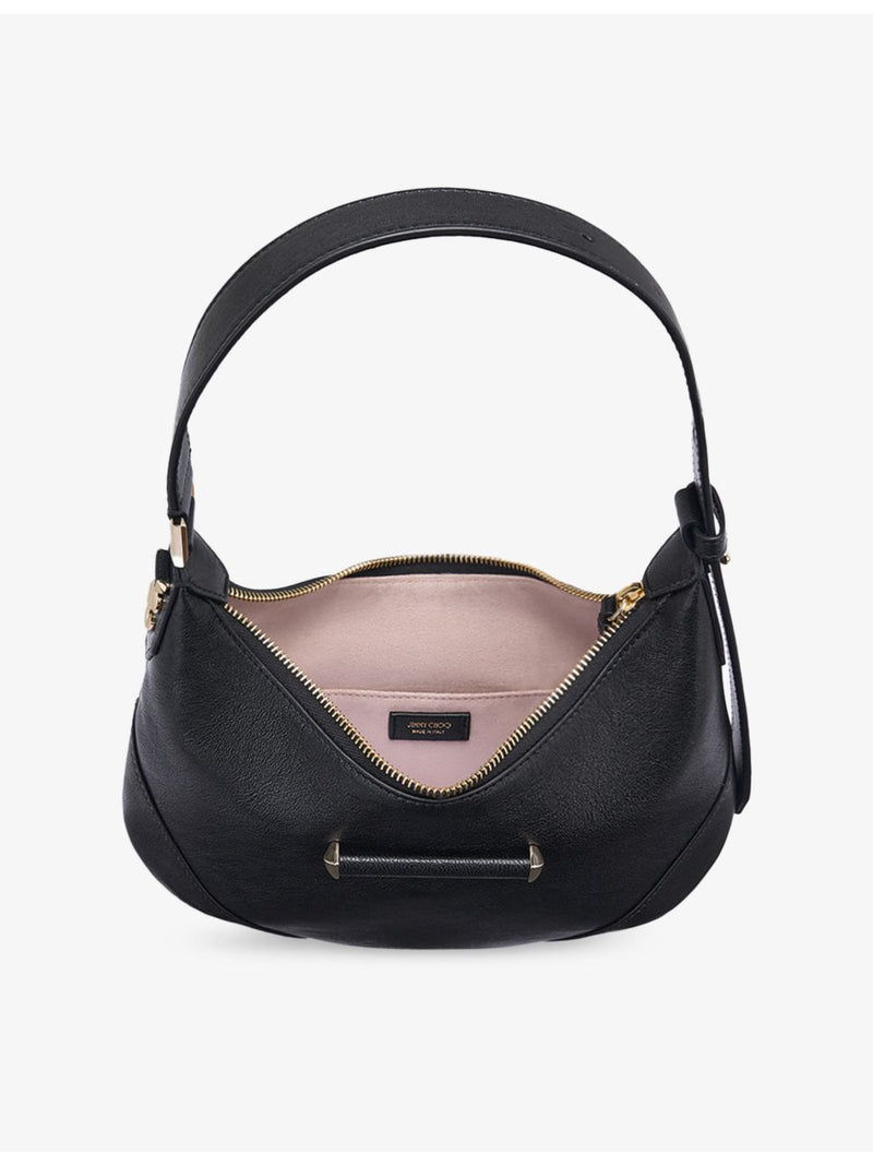 Jimmy Choo leather shoulder bag Bar Hobo small, imported from the UK