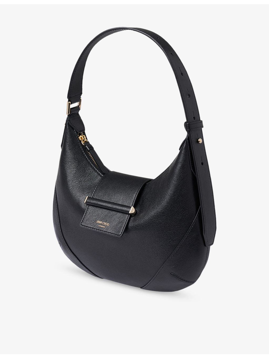 Jimmy Choo leather shoulder bag Bar Hobo small, imported from the UK