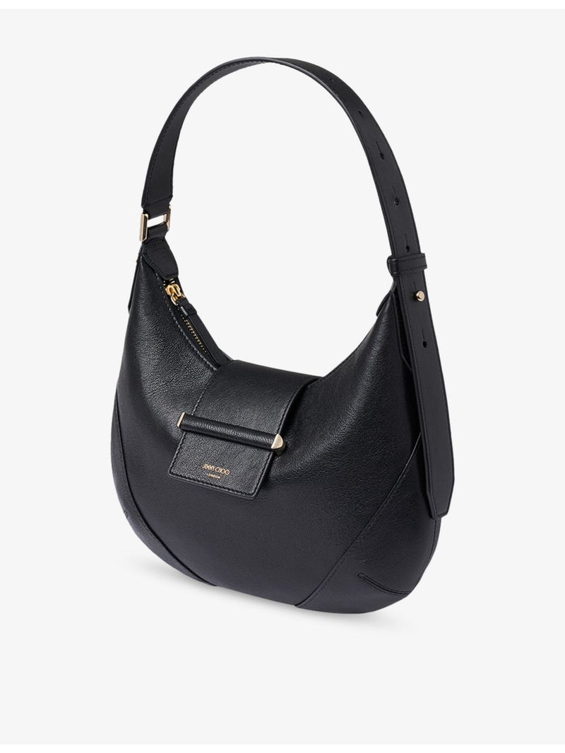 Jimmy Choo leather shoulder bag Bar Hobo small, imported from the UK