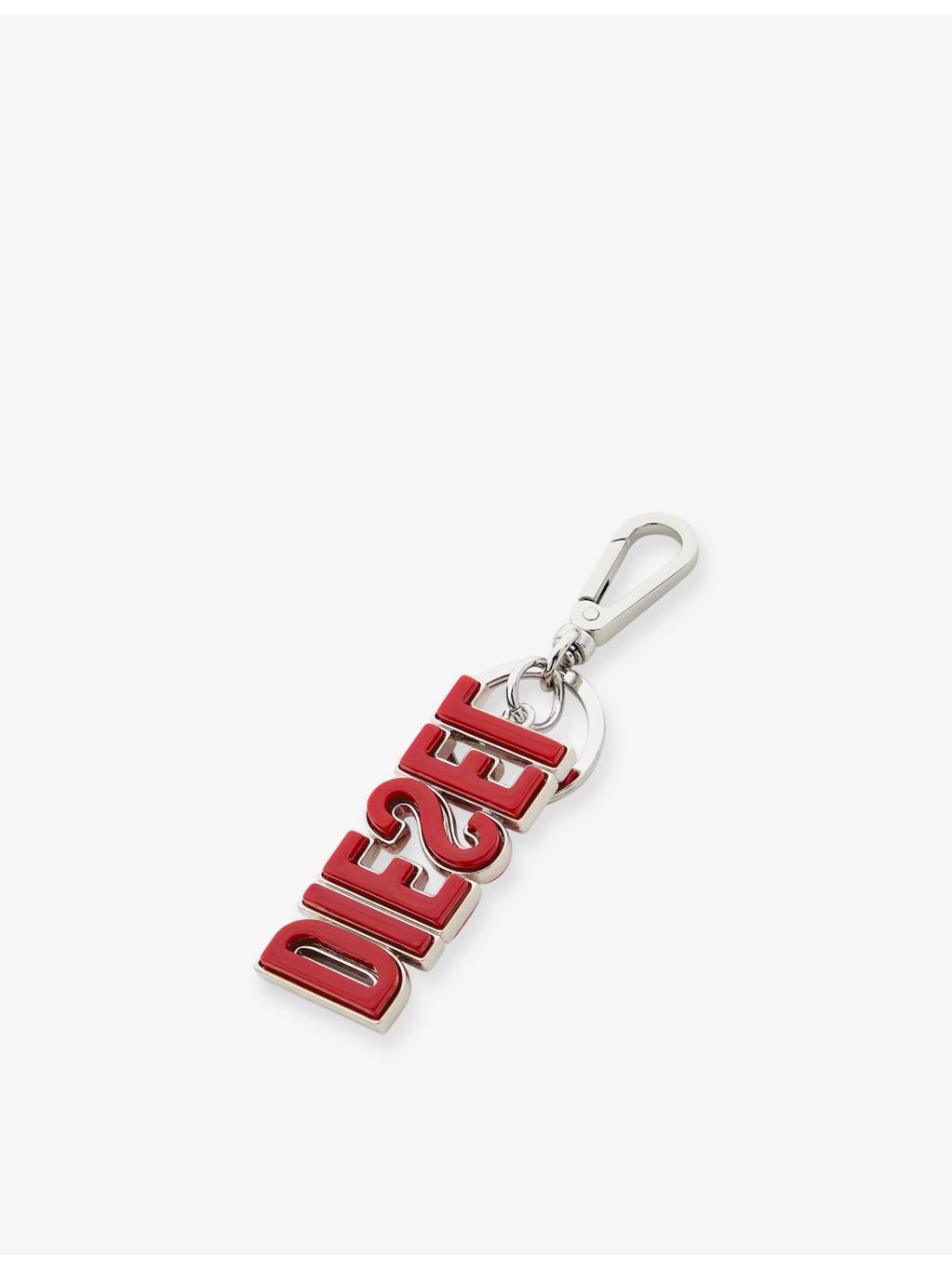 Diesel 3D metal key ring with polished finish (British brand)