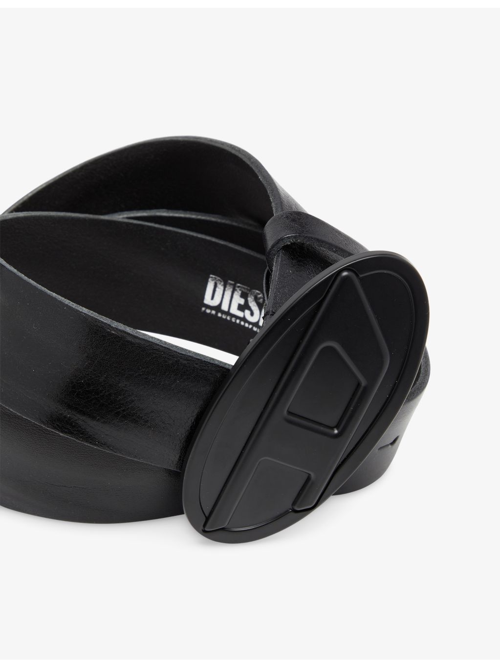 Diesel B-1DR 2.0 leather belt with buckle - British product
