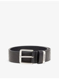 Diesel embossed leather belt with silver hardware (British brand)