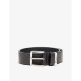 B-Fsl Outline Embossed-Lettering Leather Belt - 30