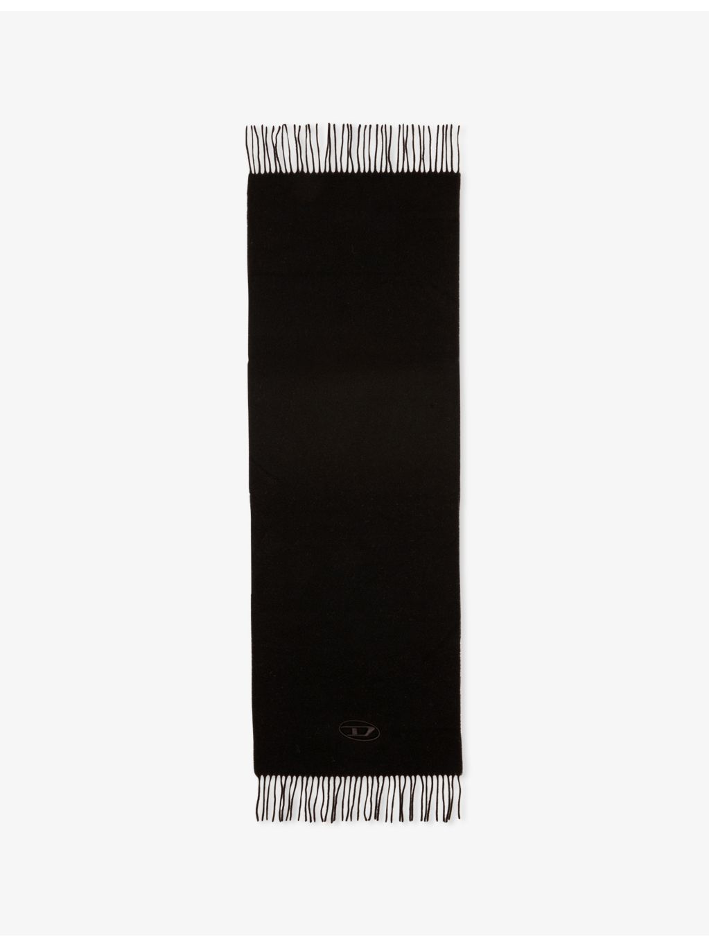 Diesel wool-blend scarf with fringed edges - British product