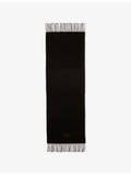Diesel wool-blend scarf with fringed edges - British product