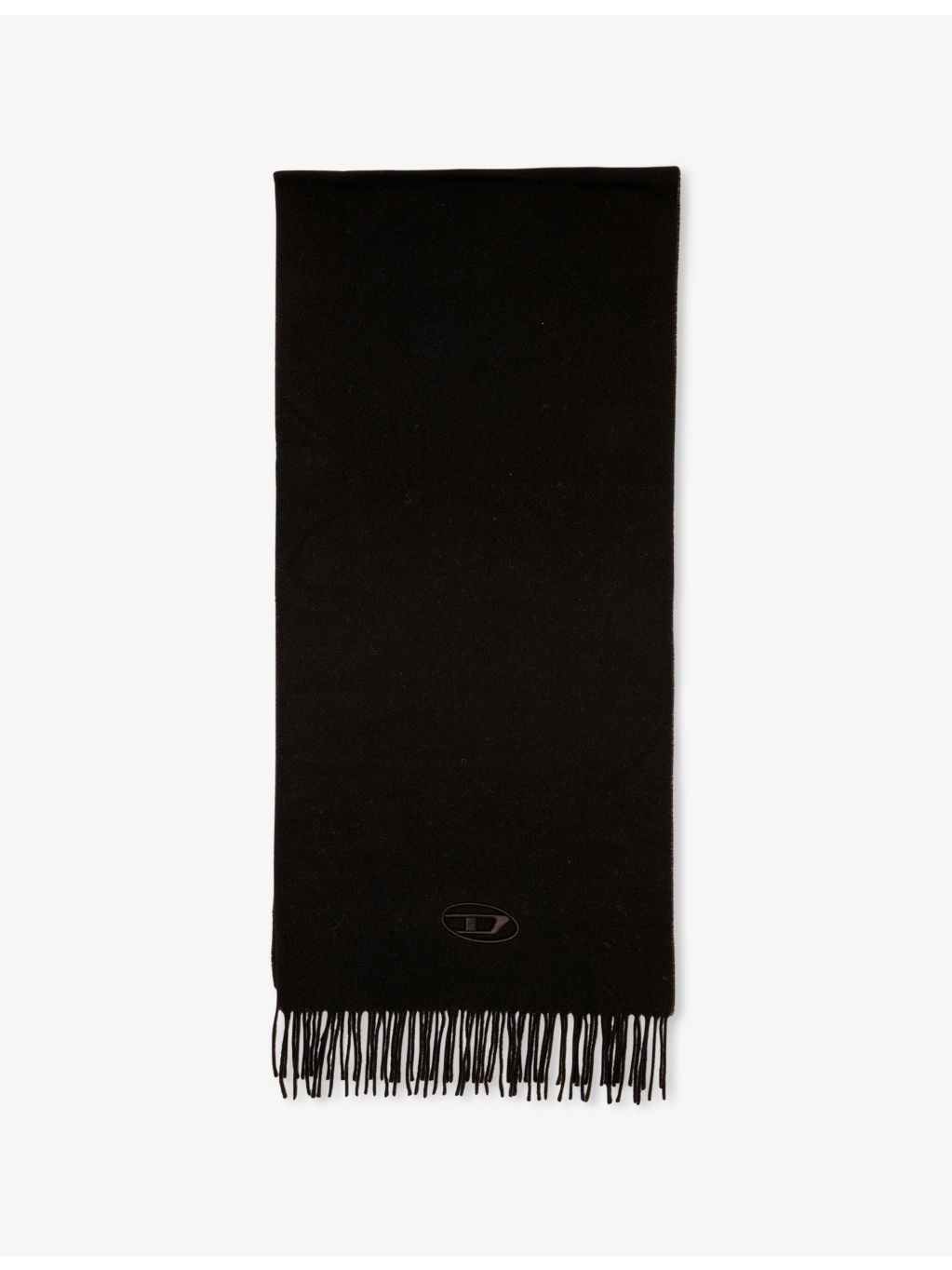 Diesel wool-blend scarf with fringed edges - British product