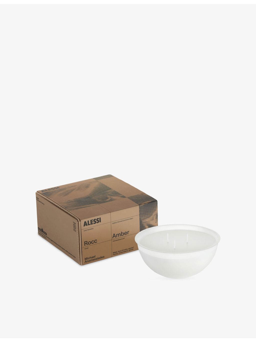 Alessi Rocc Amber scented refill candle 250g (British brand)