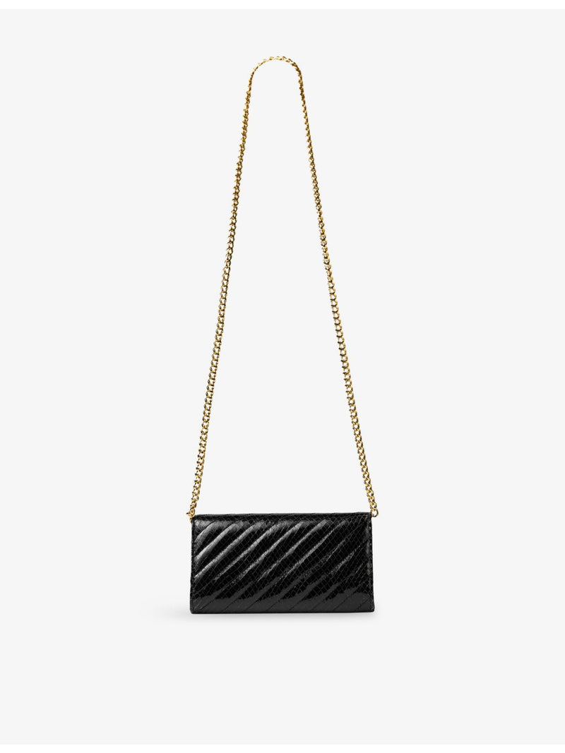 Jimmy Choo Curve Quilted Leather Wallet-On-Chain, UK version