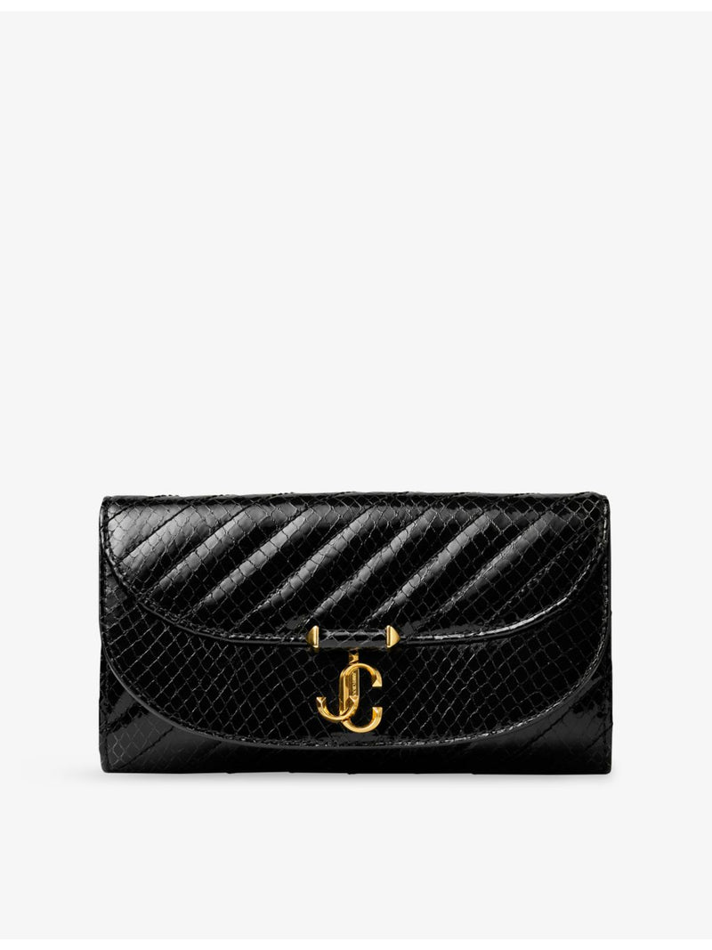 Jimmy Choo Curve Quilted Leather Wallet-On-Chain, UK version