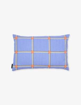 The Conran Shop Cuba checked cotton cushion 40x60cm, imported from the UK