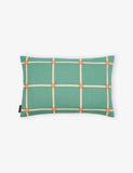 The Conran Shop Cuba Checked Cotton Cushion with Dory Embroidery 40 x 60cm
