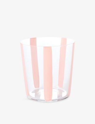 The Conran Shop Nova Stripe Glass Tumblers Set of Four 360ml