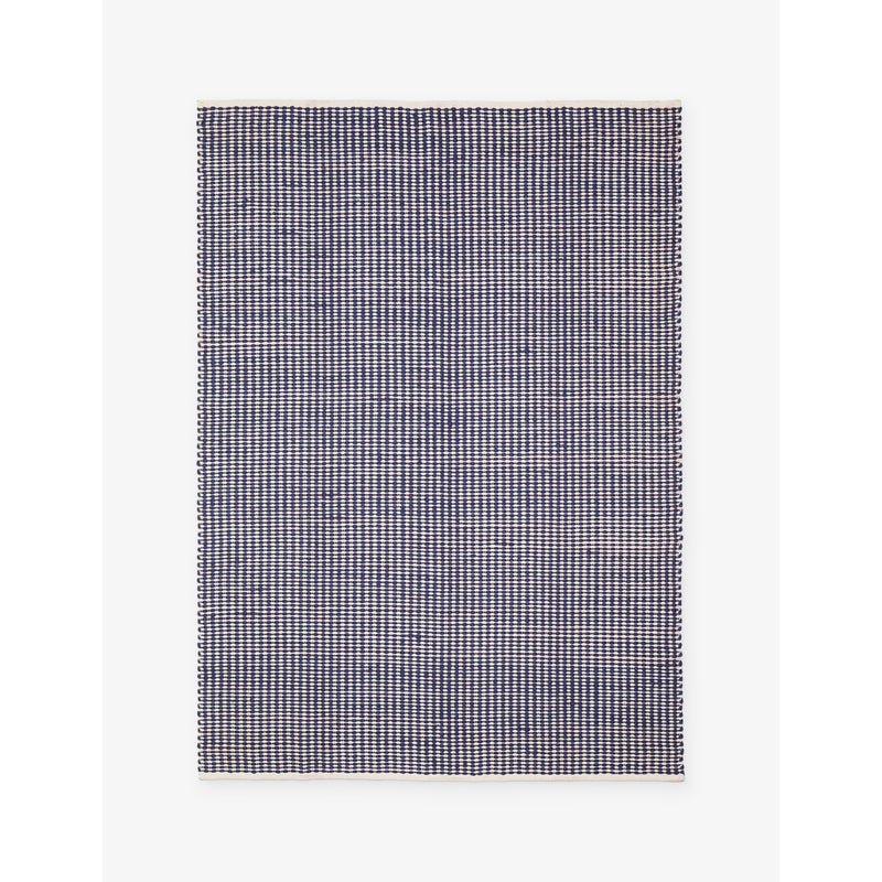Juniper Cotton And Wool Rug 170cm x 240cm - BLUE