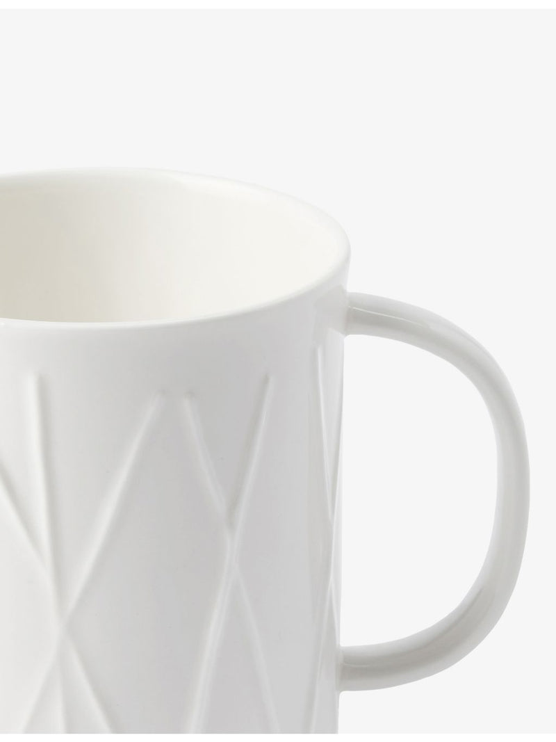 The Conran Shop sketch criss cross embossed porcelain mug, UK version