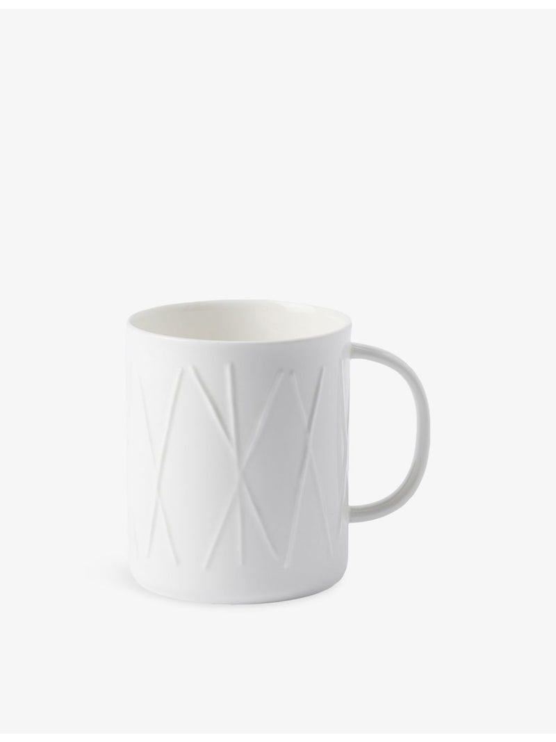 The Conran Shop sketch criss cross embossed porcelain mug, UK version