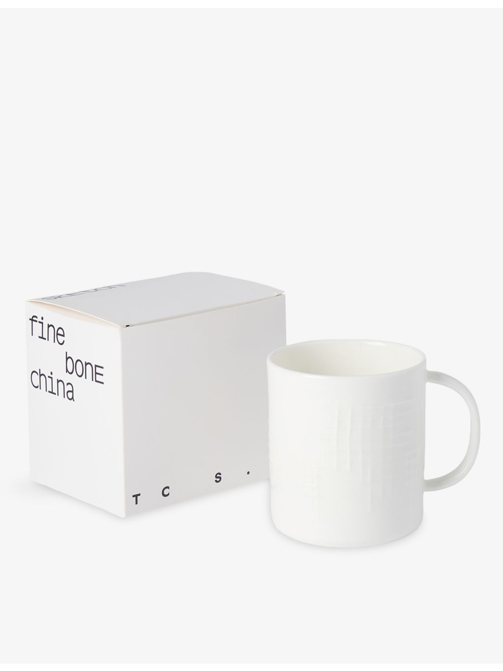 The Conran Shop Sketch Grid porcelain mug 7cm (British brand)