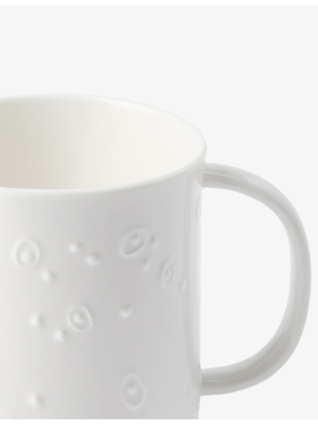 The Conran Shop Sketch Dots porcelain mug with embossed detailing - British product