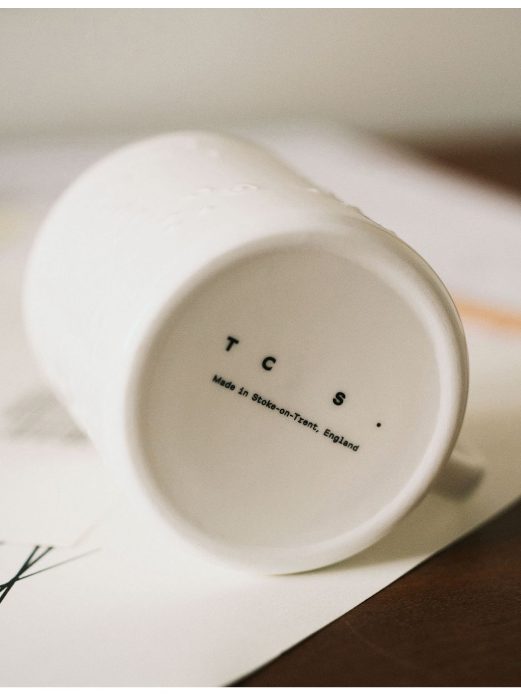 The Conran Shop Sketch Dots porcelain mug with embossed detailing - British product