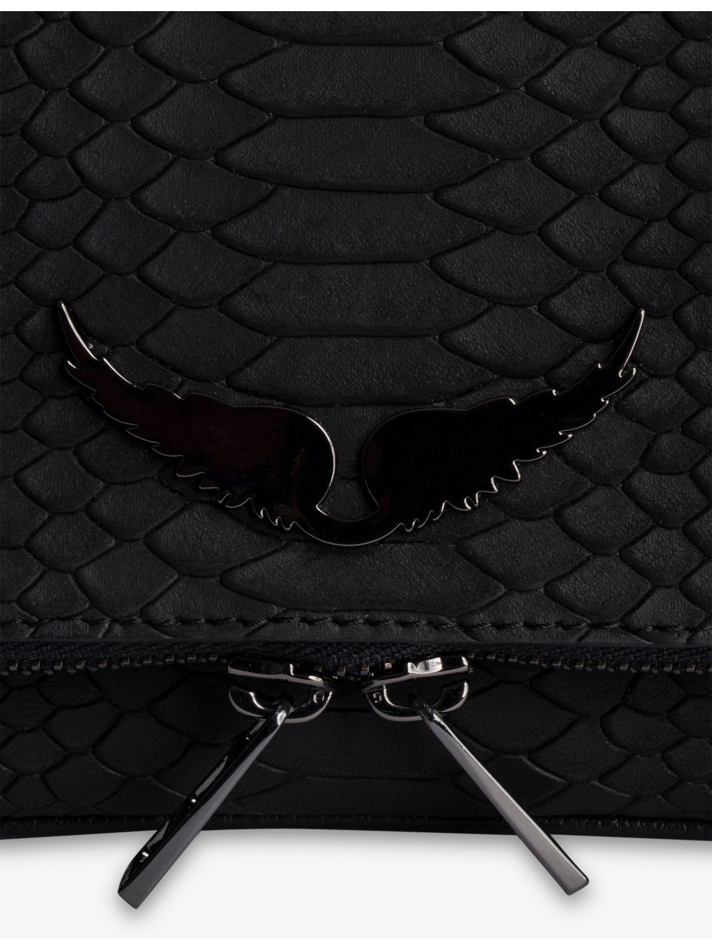 Zadig&Voltaire Rock Nano leather clutch bag, imported from the UK