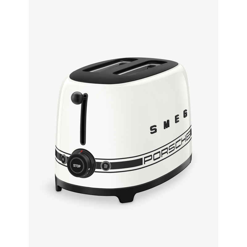 Porsche x SMEG 50s style two-slice stainless-steel toaster, imported from the UK