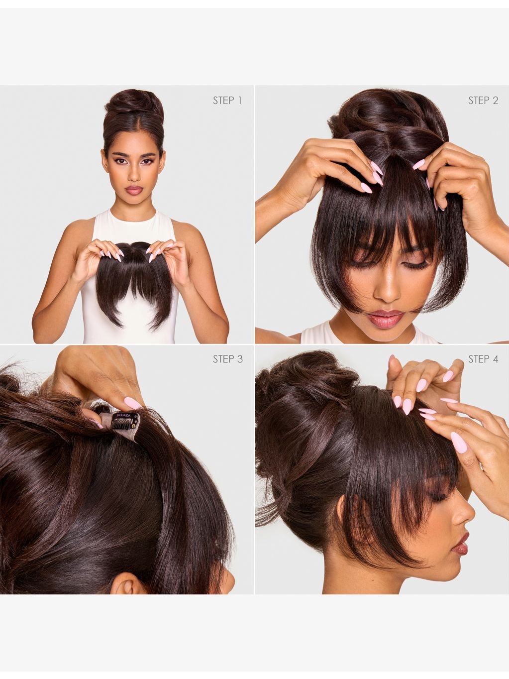 Beauty Works x Huda Barely There Bangs clip-in fringe, UK version
