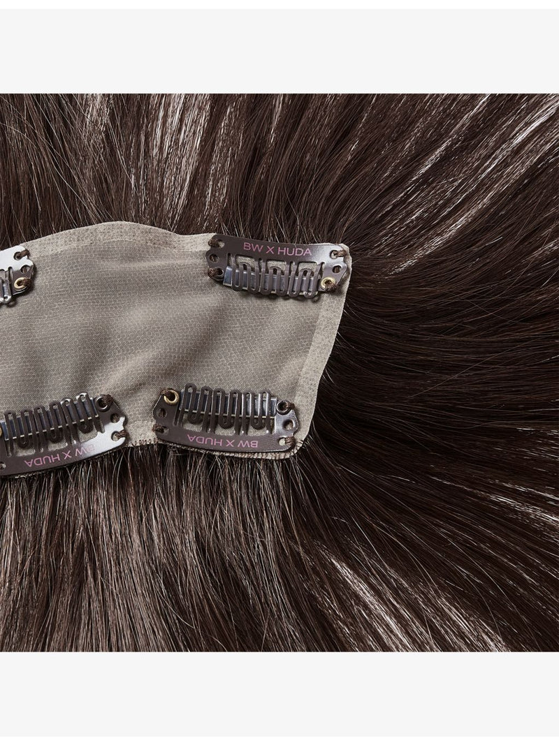 Beauty Works Huda Barely There bangs clip-in fringe, imported from the UK