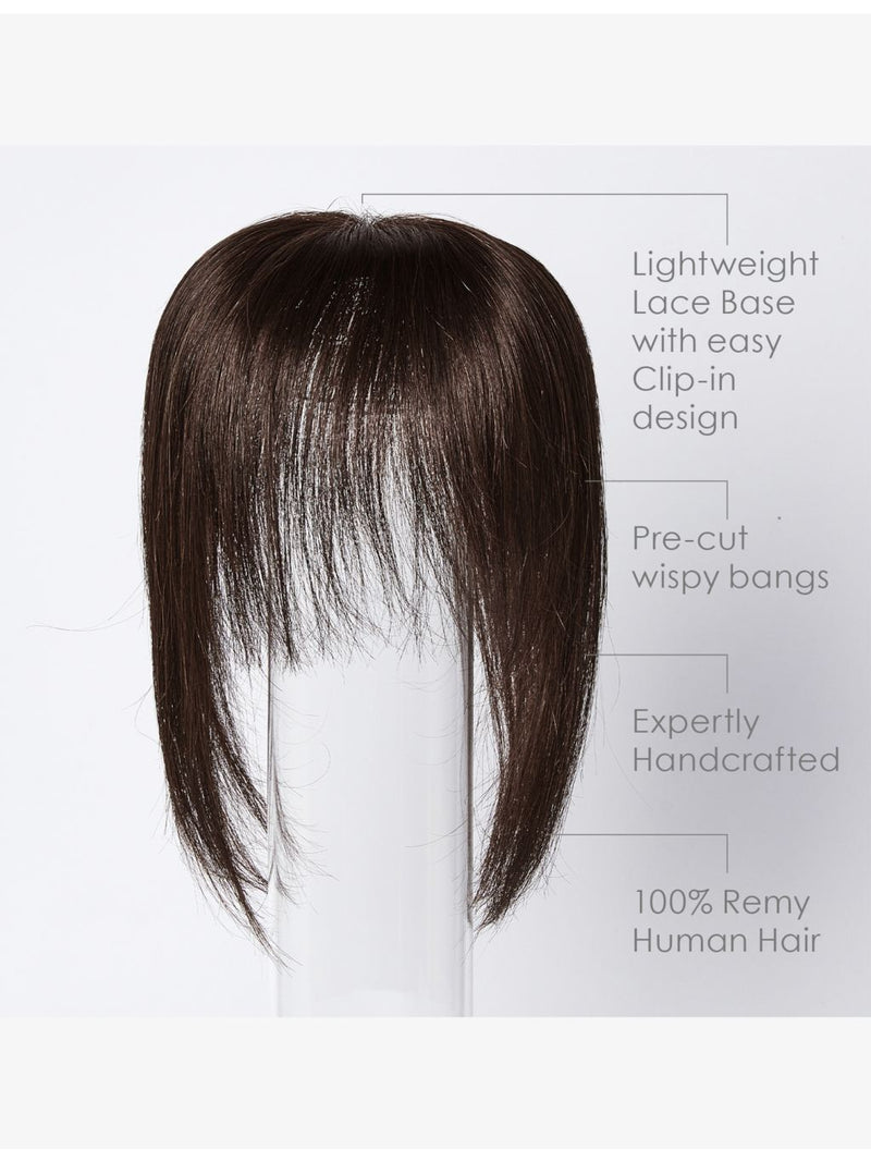 Beauty Works Huda Barely There bangs clip-in fringe, imported from the UK
