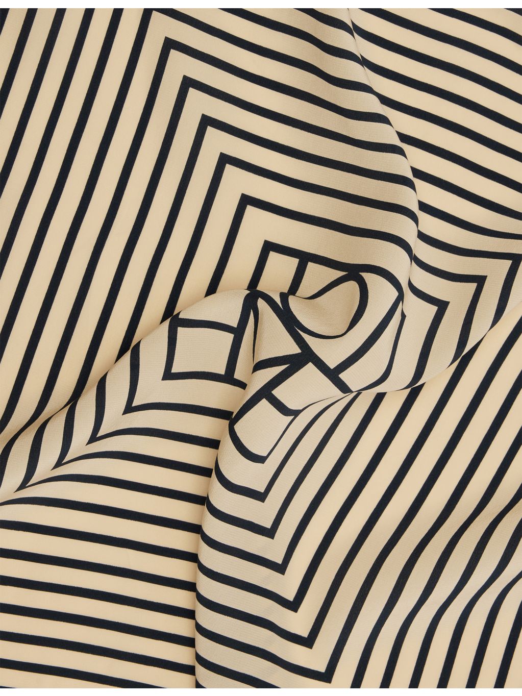 Totême signature monogram silk scarf 56cm by 58cm, imported from the UK