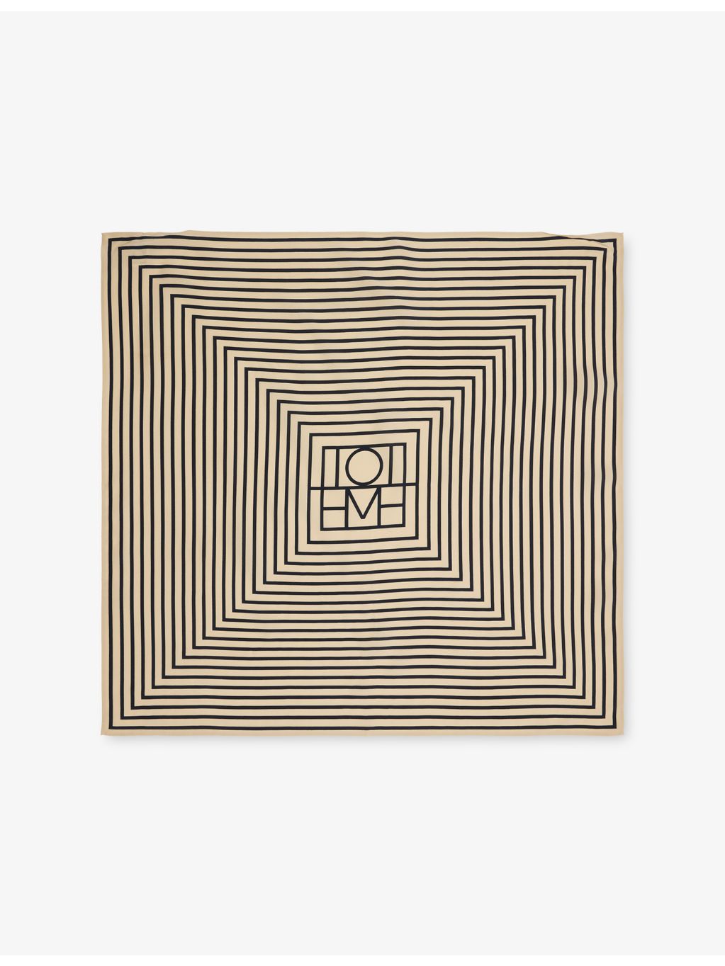 Totême signature monogram silk scarf 56cm by 58cm, imported from the UK