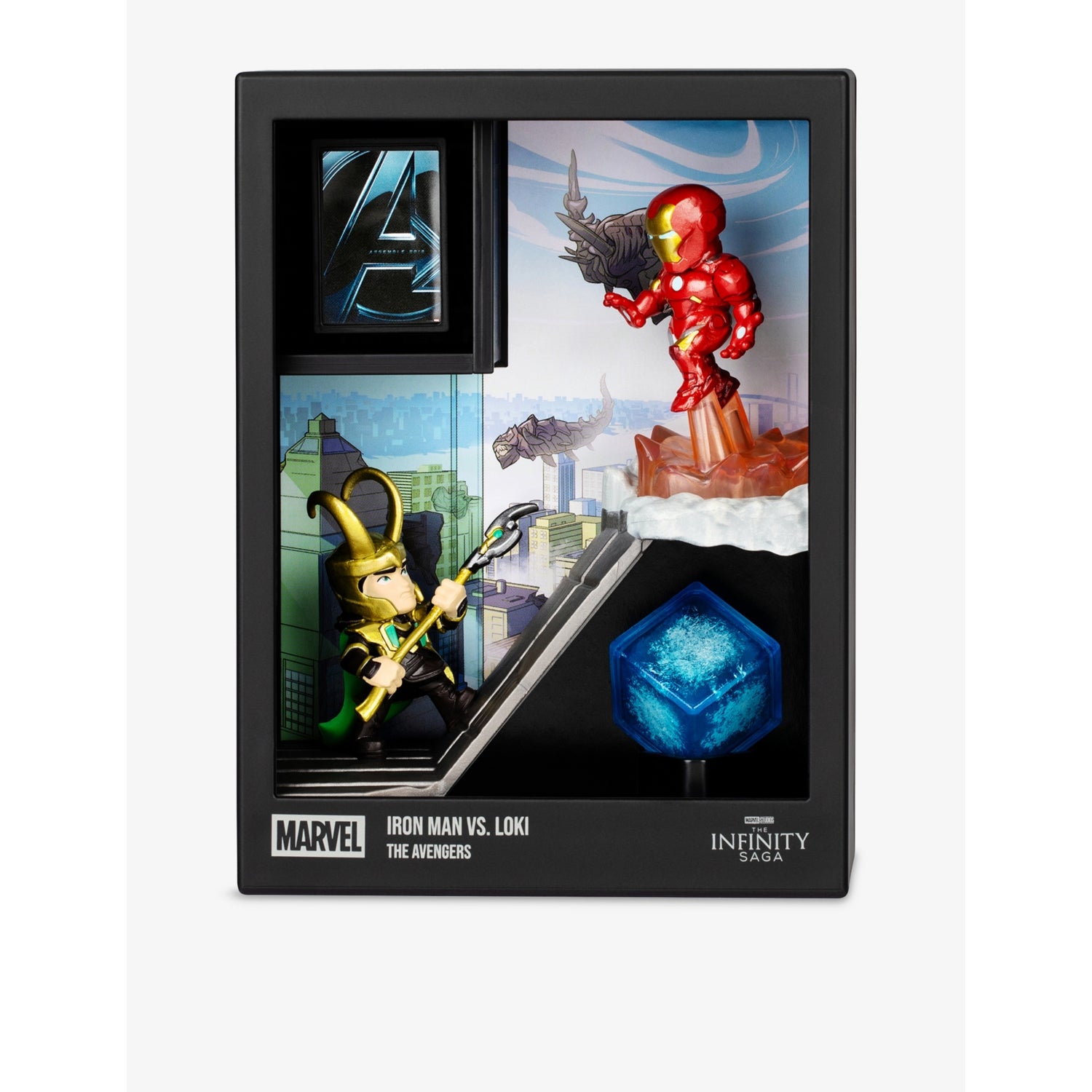 FANDROP Marvel Iron Man vs Loki playset diorama - British product