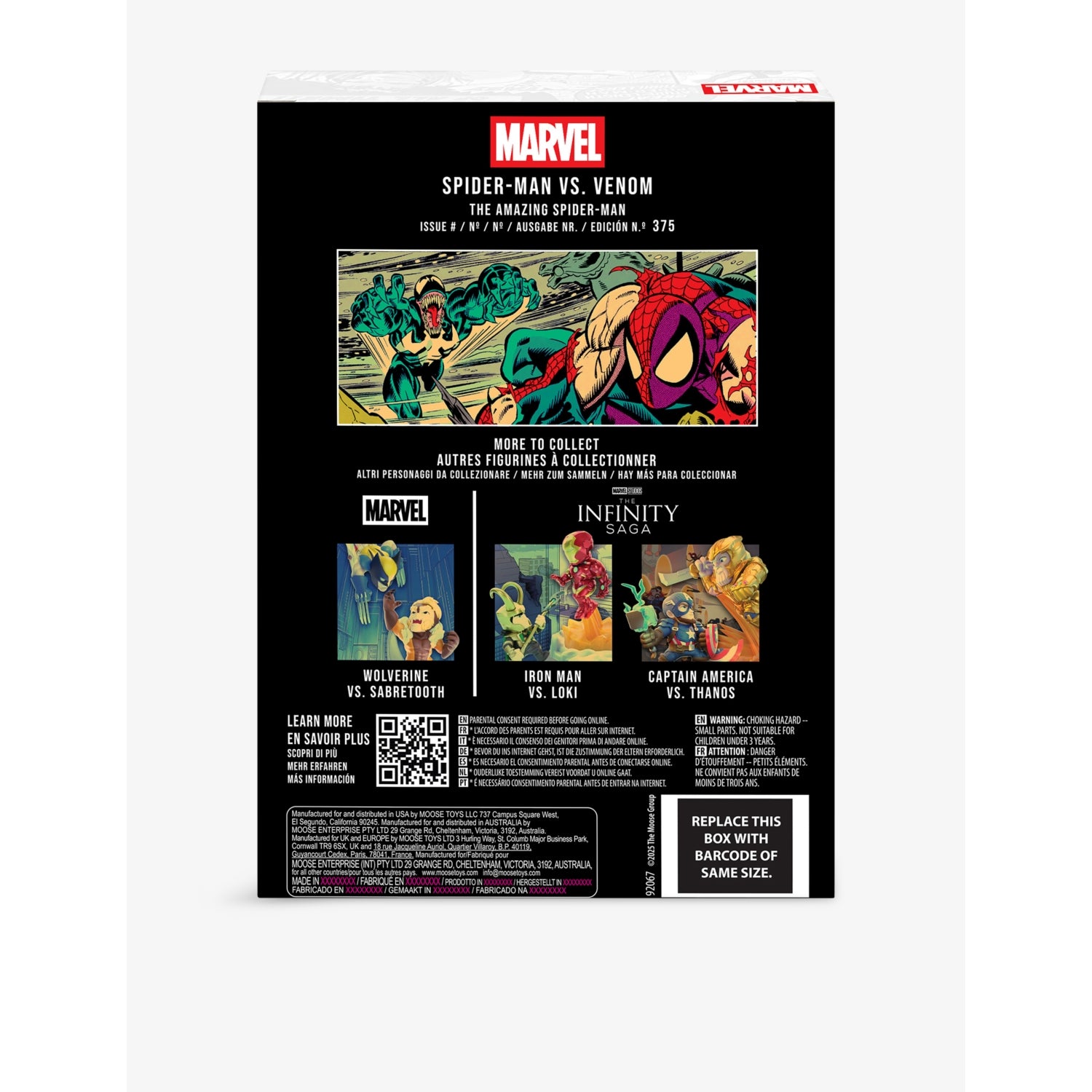 FANDROP Spiderman vs Venom playset 16.3cm, imported from the UK