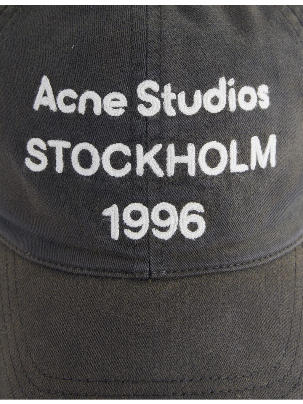 Acne Studios embroidered cotton baseball cap, imported from the UK
