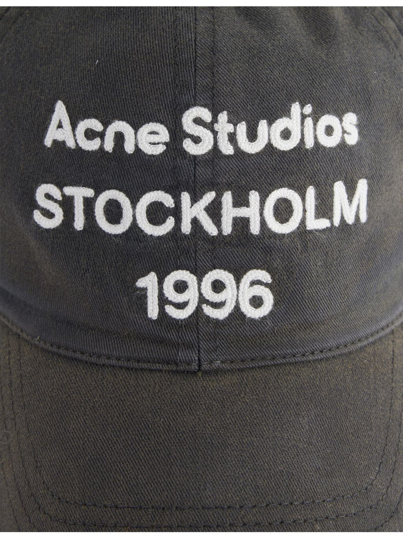 Acne Studios embroidered cotton baseball cap, imported from the UK