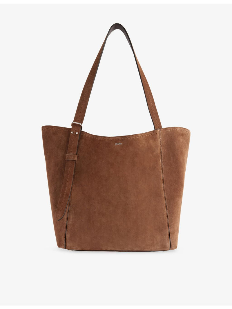 Max Mara Archetipo leather shoulder bag, trapezoid shape - British product