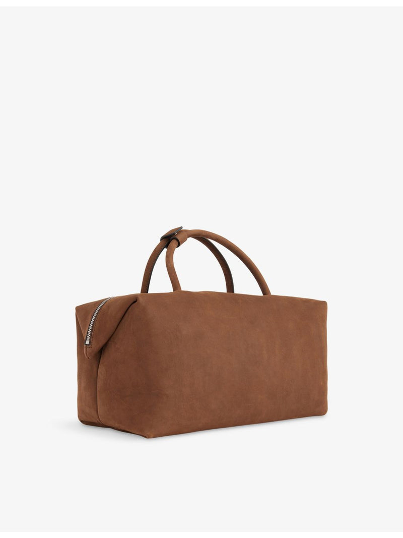Max Mara brand-embossed nubuck-leather tote bag large - British product