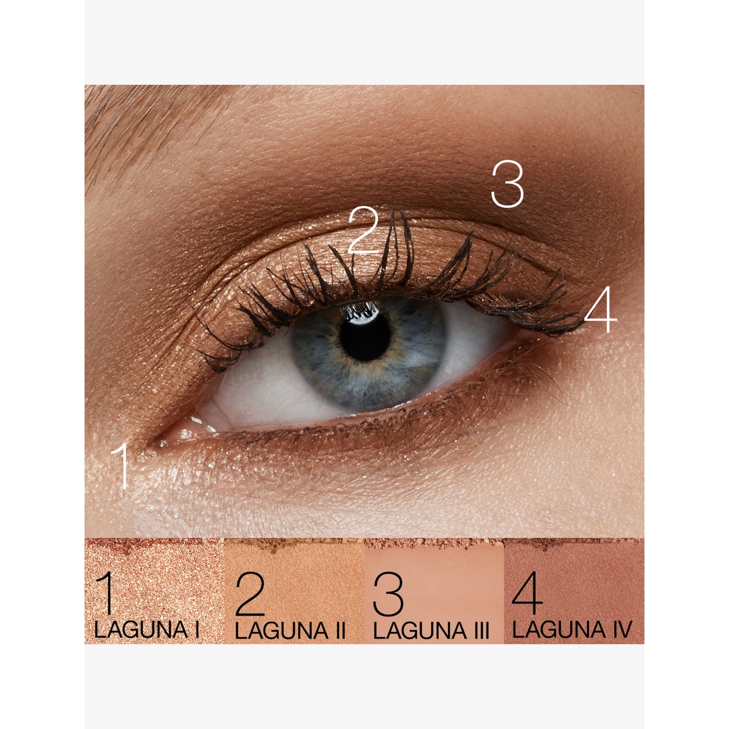 Nars quad eyeshadow palette 4.4g for all skin types, UK version